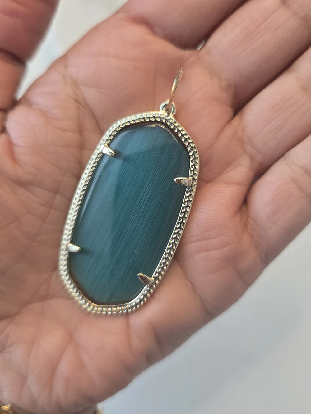 Kendra Scott Gold-Frame Emerald Green Drop Earrings - Women's Fashion Jewelry - Picture 4 of 4